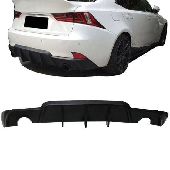 Diffuser 2014-2016 LEXUS IS 250 IS350 DMR W STYLE REAR BUMPER LIP DIFFUSER - PU
