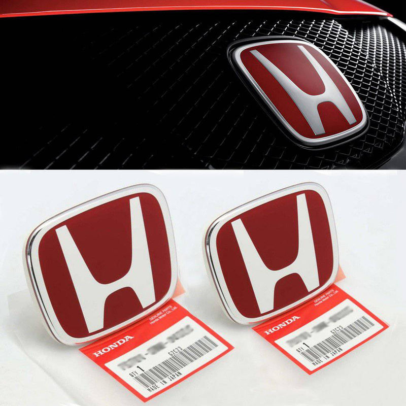 2018-2022 Honda Accord Sedan 4 door JDM Honda H Emblem Logo Badge 2 Pieces Set - Auto Sports Accessories & Performance