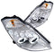 Headlight Lamp 2003-2005 Nissan 350Z SMD LED DRL Dual Halo Projector Headlights (Chrome Housing/Clear Lens)