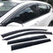 Window Visor Deflector Rain Guard 2019-2023 Toyota RAV4 Dark Smoke Acrylic visor Chrome Trim