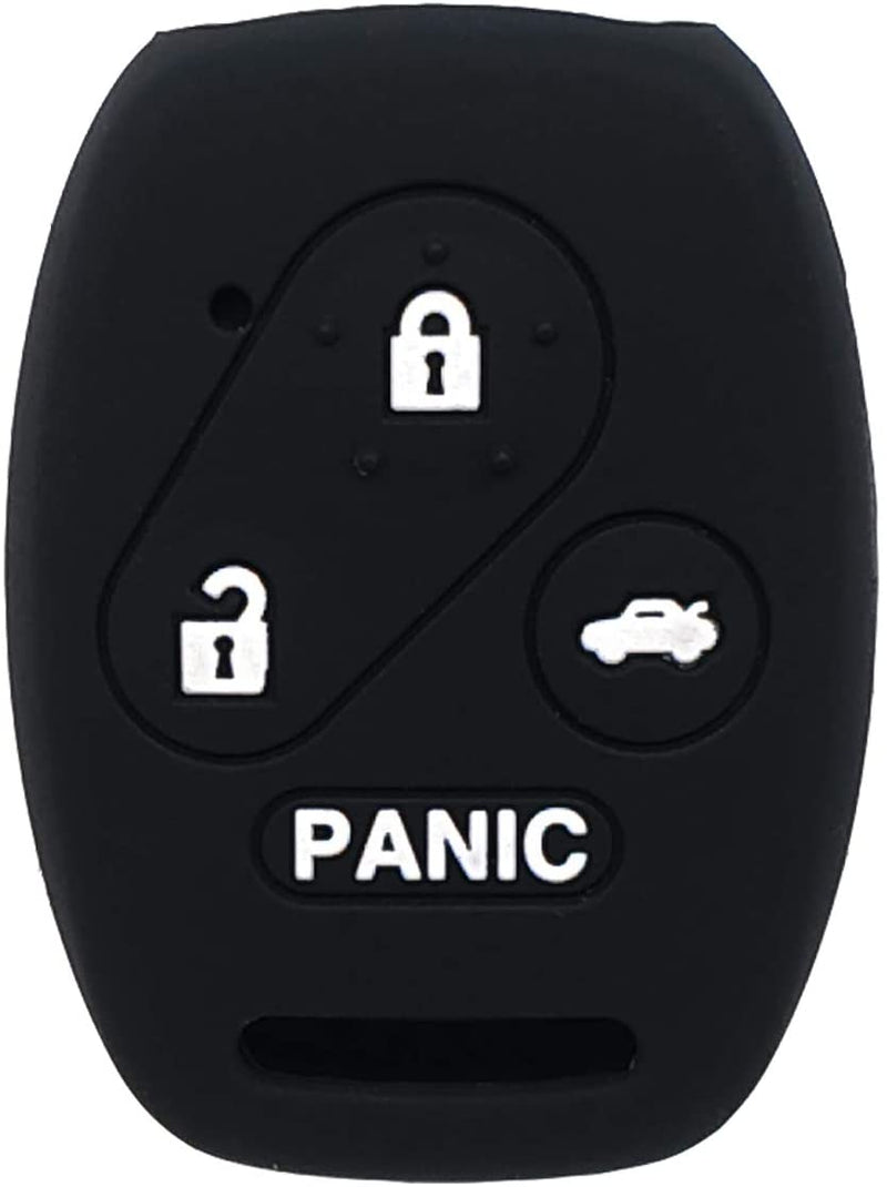 Honda Remote Key Case Holder 4 Button Silicone Rubber Cover Key Protector for Honda Accord Civic CRV Element Pilot