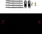 Spoiler 2 Post Universal Spoiler Wing ABS Matte Black spoiler with & LED Turn Signal Light 57.5" Length