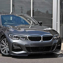 Front Lip 2019-2021 BMW 3 Series G20 G21 M Sport/M340i Glossy Black ABS 5PC Front Bumper Lip Set