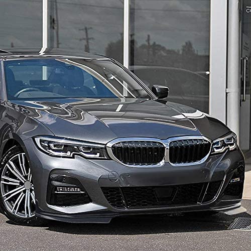 📈Front Lip 2019-2022 BMW 3 Series G20 G21 M Sport/M340i Glossy Black ABS 5PC Front Bumper Lip Set