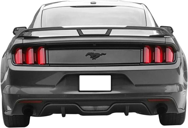 Spoiler 2015-2023 Ford Mustang Coupe TP Style spoiler Wing Unpainted matte Black - ABS
