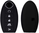 Nissan Remote Key Case Holder 5 Button Silicone Rubber Cover Key Protector for Nissan Armada Rogue Maxima Altima Sedan Pathfinder