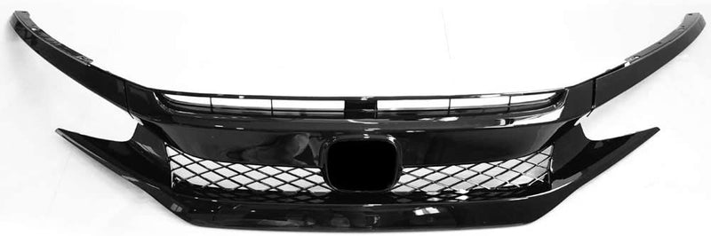 Grille 2016-2018 Honda Civic Coupe/ Sedan front Grill and eye lids TYPE R CTR Style Glossy Black/ Set