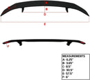 Spoiler 2 Post Universal Spoiler Wing ABS Matte Black spoiler with & LED Turn Signal Light 57.5" Length