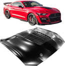 Hood 2018-2023 Ford Mustang 2Dr GT500 Style Unpainted Aluminum Front Hood ( Pick Up only)