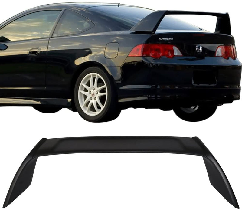 Spoiler 2002-2006 Acura RSX Spoiler Type R style Wing Unpainted Black