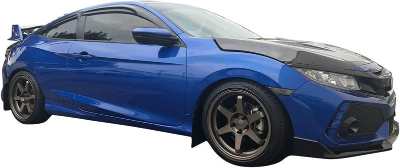 Window Visor Deflector Rain Guard 2016-2021 Honda Civic 2 door Coupe Mugen Style 10TH GEN CIVIC ( Coupe but it's 4 pieces a set, see the pictures)