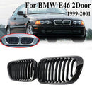 Grille 1999-2001 BMW 3 Series E46 Coupe 2 door Kidney Grill Grille Matte Black/ Pair