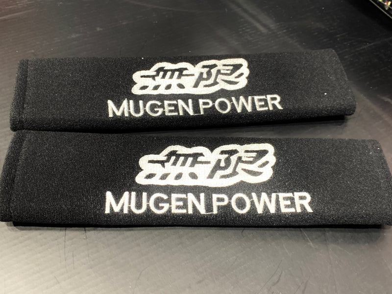 JDM Mugen Power Seat Belt Pad Cover Protectors Shoulder Pad