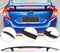 Spoiler 2 Post Spoiler Wing ABS Gloss Black spoiler for 2016-2021 Honda Civic Sedan 52" Length