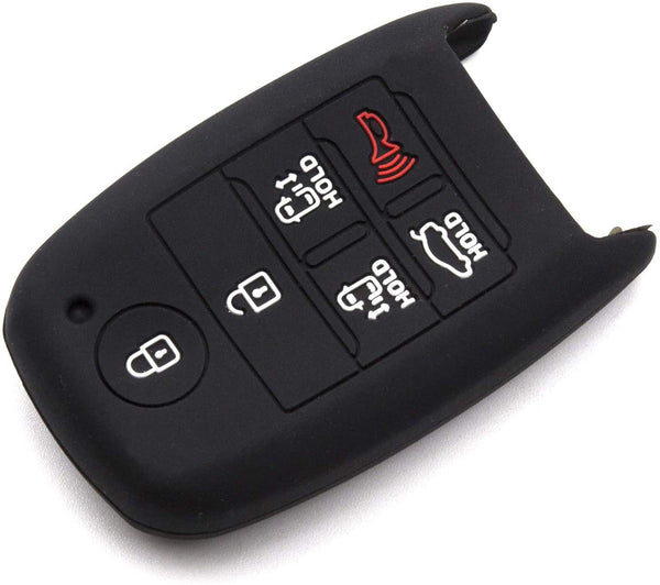 KIA Remote Key Case Holder 6 button Silicone Rubber Cover Key Protector for Kia Sedona