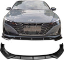 Front Lip 2021-2023 Hyundai Elantra Sedan 4 door Front Bumper Lip 3 pieces style