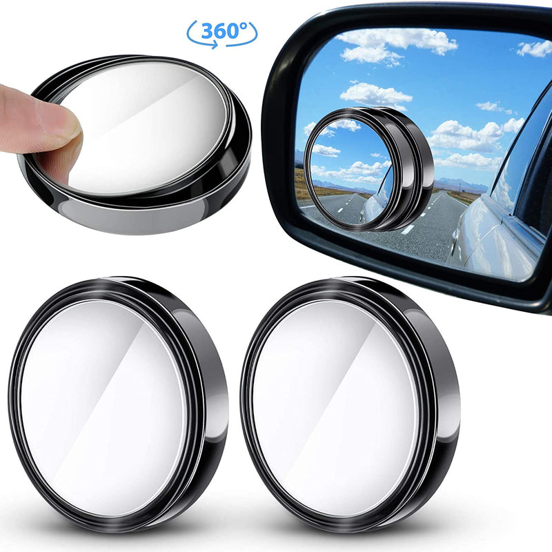 Car Mirrors Accessories 2 PCS Car Blind Spot Rear View Wide Angle Mirror Blind Spot Mirrors 360° Degree Rotate