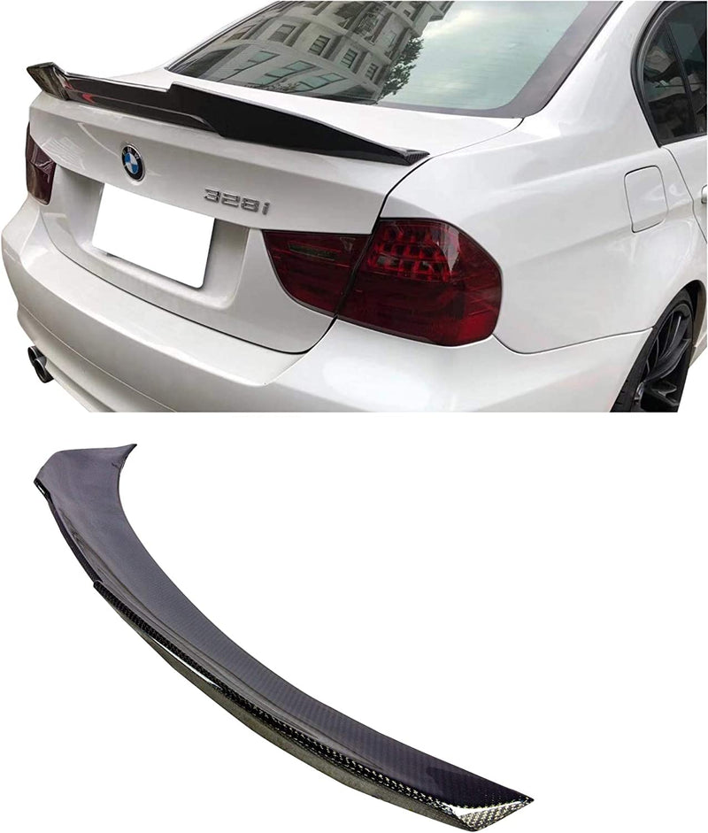 Spoiler Fits 2006-2011 BMW 3 Series E90 PSM Style Glossy Black Rear Tail Lip Deck Boot Wing