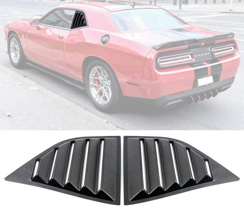 Window Louver 2008-2022 Dodge Challenger XE V2 PP Window Louvers Scoop Side Window Louvers