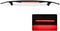 Spoiler 2 Post Universal Spoiler Wing ABS Gloss Black spoiler with LED Brake light 52" Length