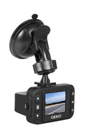 GEKO E1008G E100 Full HD 1080P Dash Cam - Car DVR Dashboard Camera Video Recorder with Night Vision, Parking Monitor, G-Sensor, Free 8GB Micro SD Card, Black