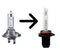 Xenon HID Bulb H7 HID Bulbs AC 35W Headlight Bulb Replacement ( Sold by A Pair )
