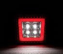 Universa Square "Clear" LED Rear Tail Third 3RD Brake Lights 3RD Brake Lights Stop Safety Lamp