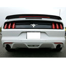 Spoiler 2015-2021 Ford Mustang 2DR Coupe Long LED Style spoiler Gloss Black - ABS