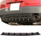 Rear Diffuser Ikonmotorsport 33" x6" Ikon Style Universal Rear Bumper Lip Diffuser 7 Fin Textured Matte Black