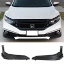 Front Lip 2019-2021 Honda Civic 10TH Gen Modulo Style Front Bumper Lip Splitters 2PC - PP