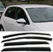 Window Visor Deflector Rain Guard 2015-2019 Volkswagen Golf MK7 Mugen Style Dark Smoke
