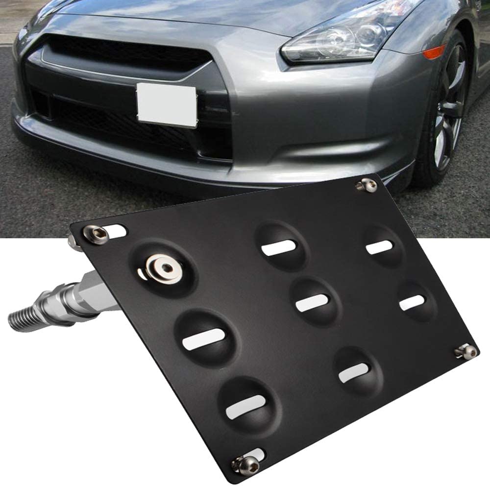bR License Plate Mounting Kit License Plate re-locator for Nissan 09-18  Nissan 370Z Z34 GTR R35 03-18 Sentra 11-17 Juke 04-17 Infiniti G37 2dr  Coupe / 