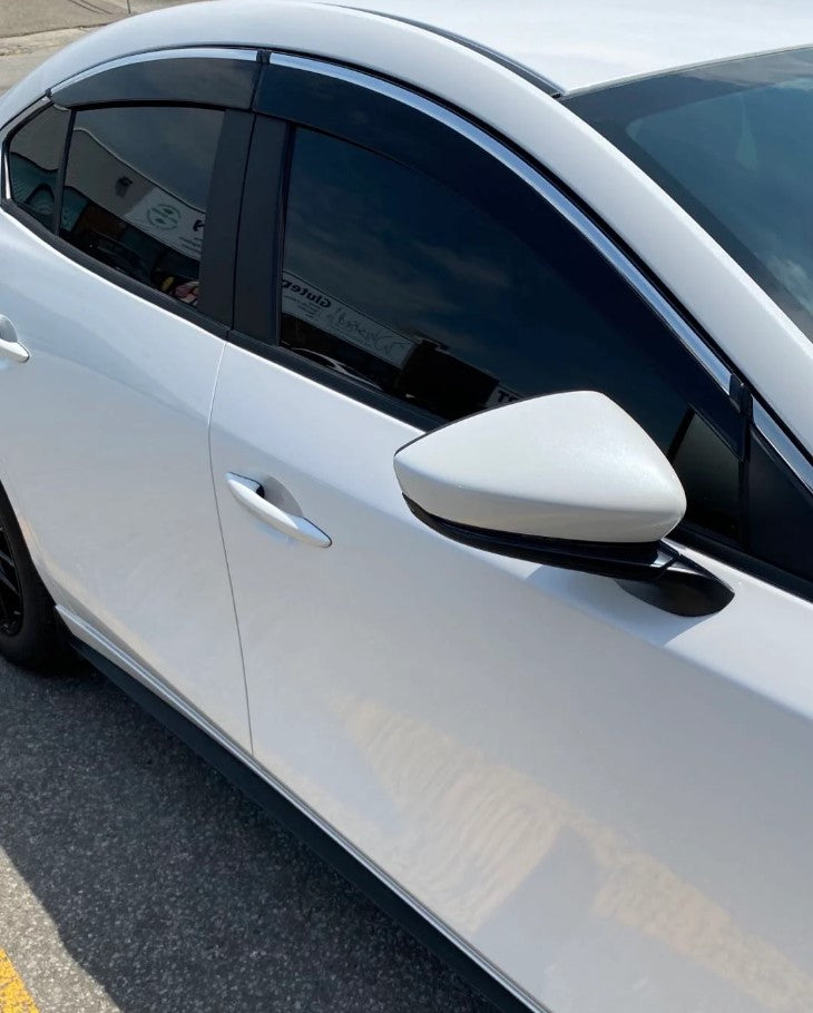 Window Visor 2019-2023 Mazda 3 MA3 Sedan 4 Door Polycarbonate Window Visors 4PC Set