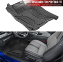 Floor Liner Floor Mat 2016-2021 Honda Civic Black Injection TPE Front & Rear Floor Mats - 5PC