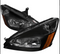 Headlight Light Kit 2003-2007 Honda Accord Factory Style Headlights (Black Housing/Clear Lens)