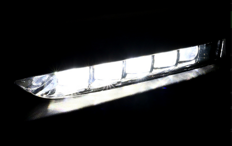 Fog Light 2016-2017 Honda Accord Sedan LED Fog Lights Kit (Chrome Housing/Clear Lens)
