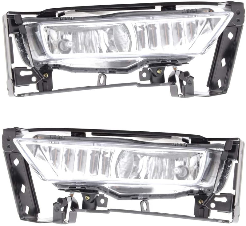 Fog Light 2013-2015 Honda Accord 4Dr Sedan Clear Lens Bumper Driving Fog Lights Lamps Bulbs - Auto Sports Accessories & Performance