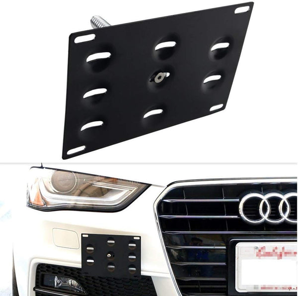 bR License Plate Mounting Kit License Plate re-locator for Fit for 2009-2015 Audi A4 S4, 2008-2015 Audi A5 S5 RS5 and 2013-2015 Audi A7 S7 RS7