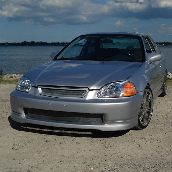📈Front Lip 1996-1998 Honda Civic EK CTR Type R Style Unpainted Front Bumper Lip PU