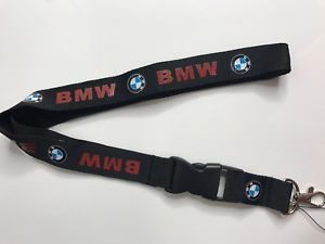 BMW Lanyard (Black with Red logo) Keychain