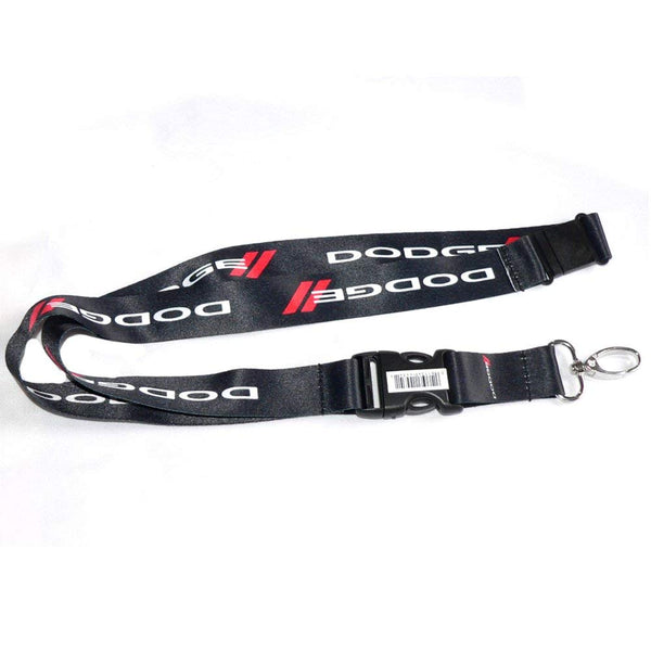Dodge Lanyard (Black with white and red logo)