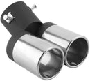 Universal Muffler Tip Twin Style Stainless Steel Exhaust Tip Pipe Car Rear Exhaust Straight Tail Pipe Muffler Tip