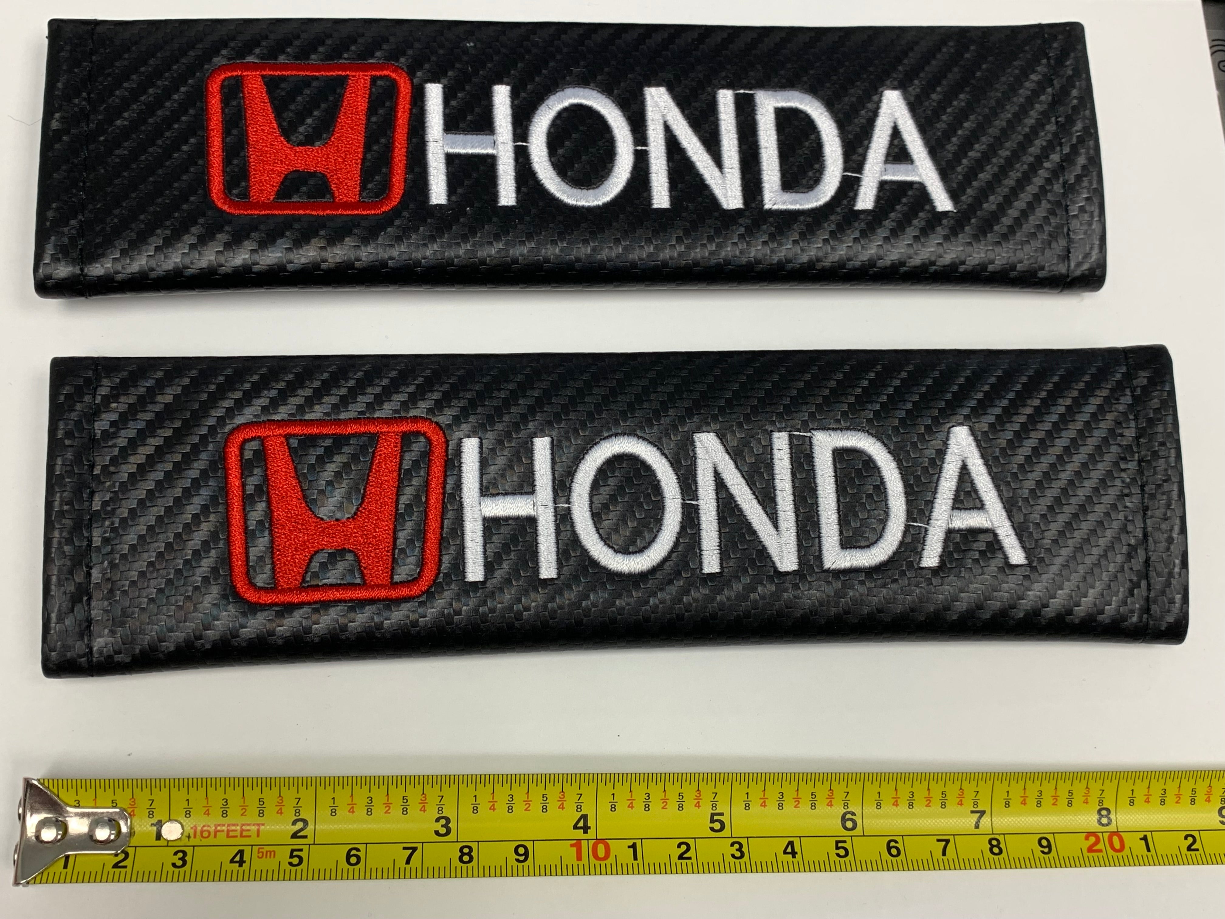 Powered By Honda Logo Seat belt Cover Pads