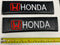 Honda Seat Belt Pad Cover Protectors Shoulder Pad Carbon Style 22cm x 6 cm / Pair
