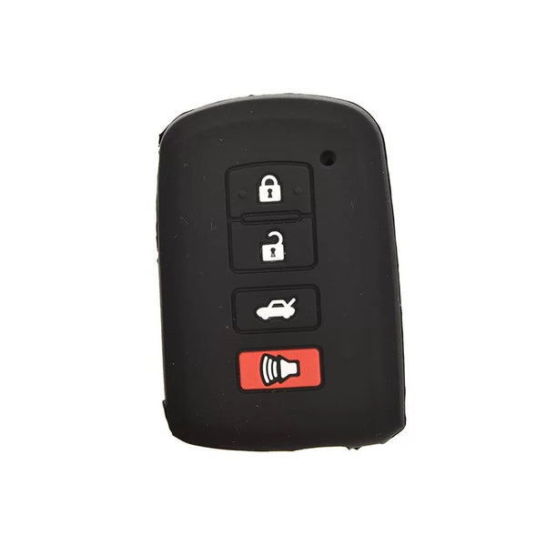 Toyota Remote Key Case Holder 4 Button Silicone Rubber Cover Key Protector for Toyota Camry C-HR Prius