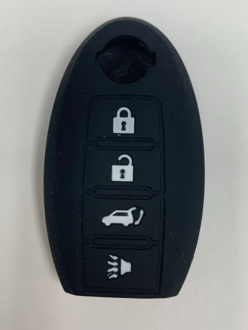 Nissan Remote Key Case Holder 4 Button Silicone Rubber Cover Key Protector for Nissan Armada Rogue Maxima Altima Sedan Pathfinder