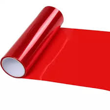 Roll Headlight Tail light Tint Vinyl Film Tail Light Overlays- Red 12 inch x 48 inch ( 30cm x 120 cm)