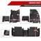 Floor Liner Floor Mat for 2014-2020 Nissan Rogue All Weather TPE 3 PC Black Floor Mats