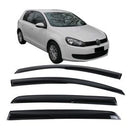 Window Visor Deflector Rain Guard 2008-2014 Volkswagen Golf MK6 GTI Sedan Mugen Style / Regular Style - Auto Sports Accessories & Performance