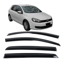 Window Visor Deflector Rain Guard 2008-2014 Volkswagen Golf MK6 GTI Sedan Mugen Style / Regular Style